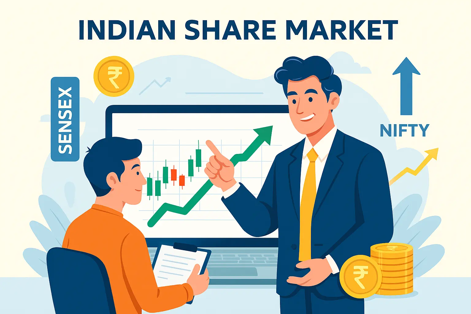 Beginner learning Indian trading basics and stock market tips for a successful investing journey.