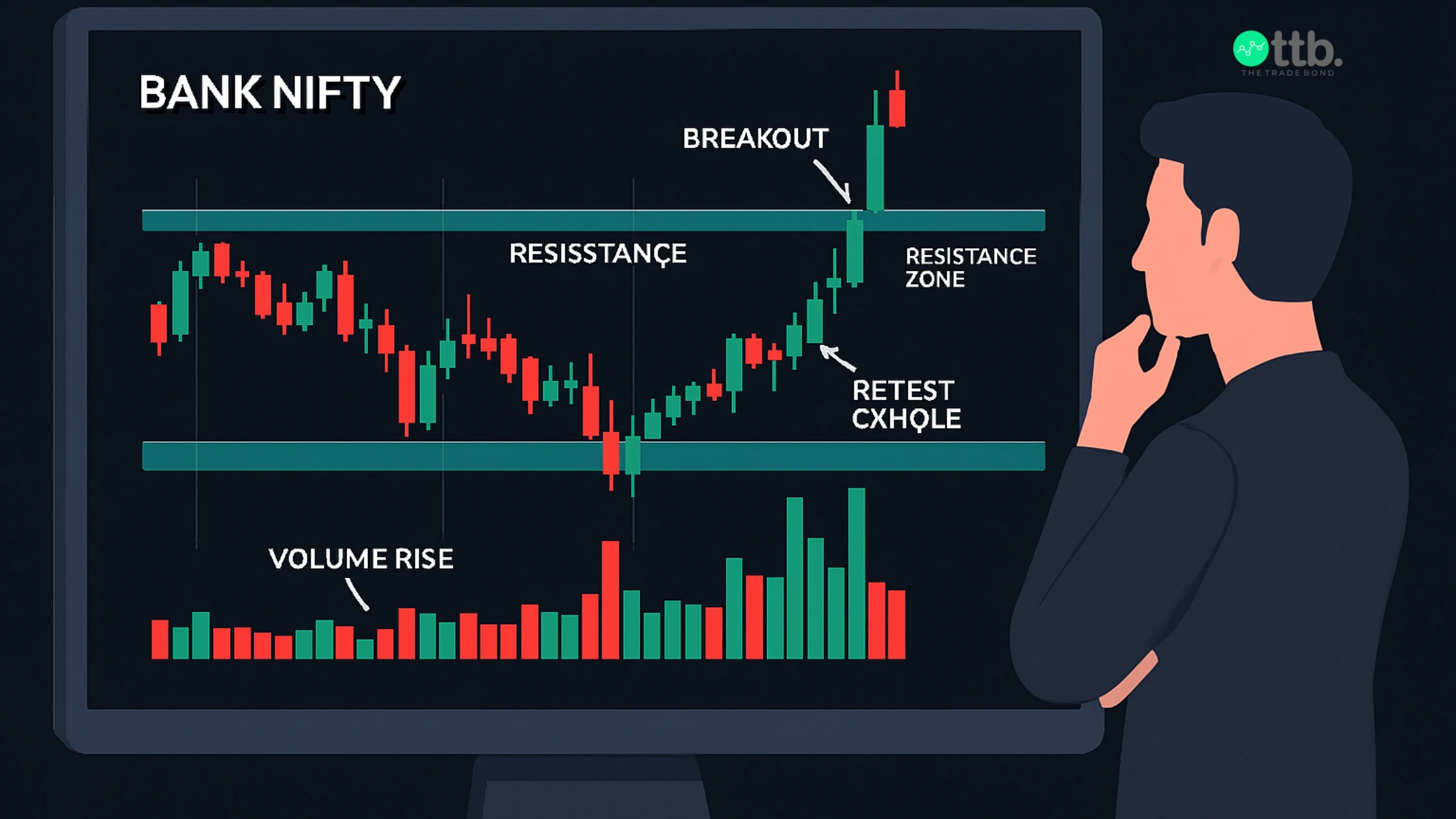 Bank Nifty Opening Range Breakout Strategy chart showing opening range levels and breakout direction.