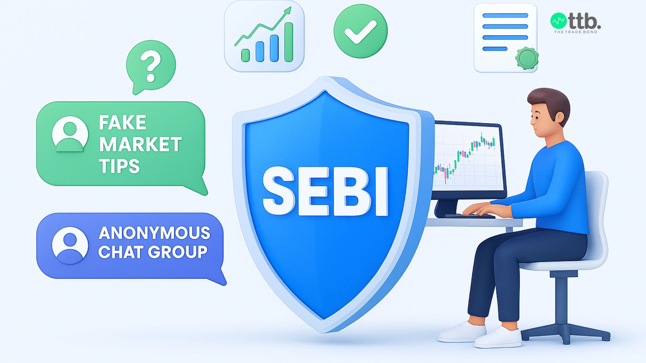 SEBI compliance shield protecting traders from fake market tips and unverified advisory sources