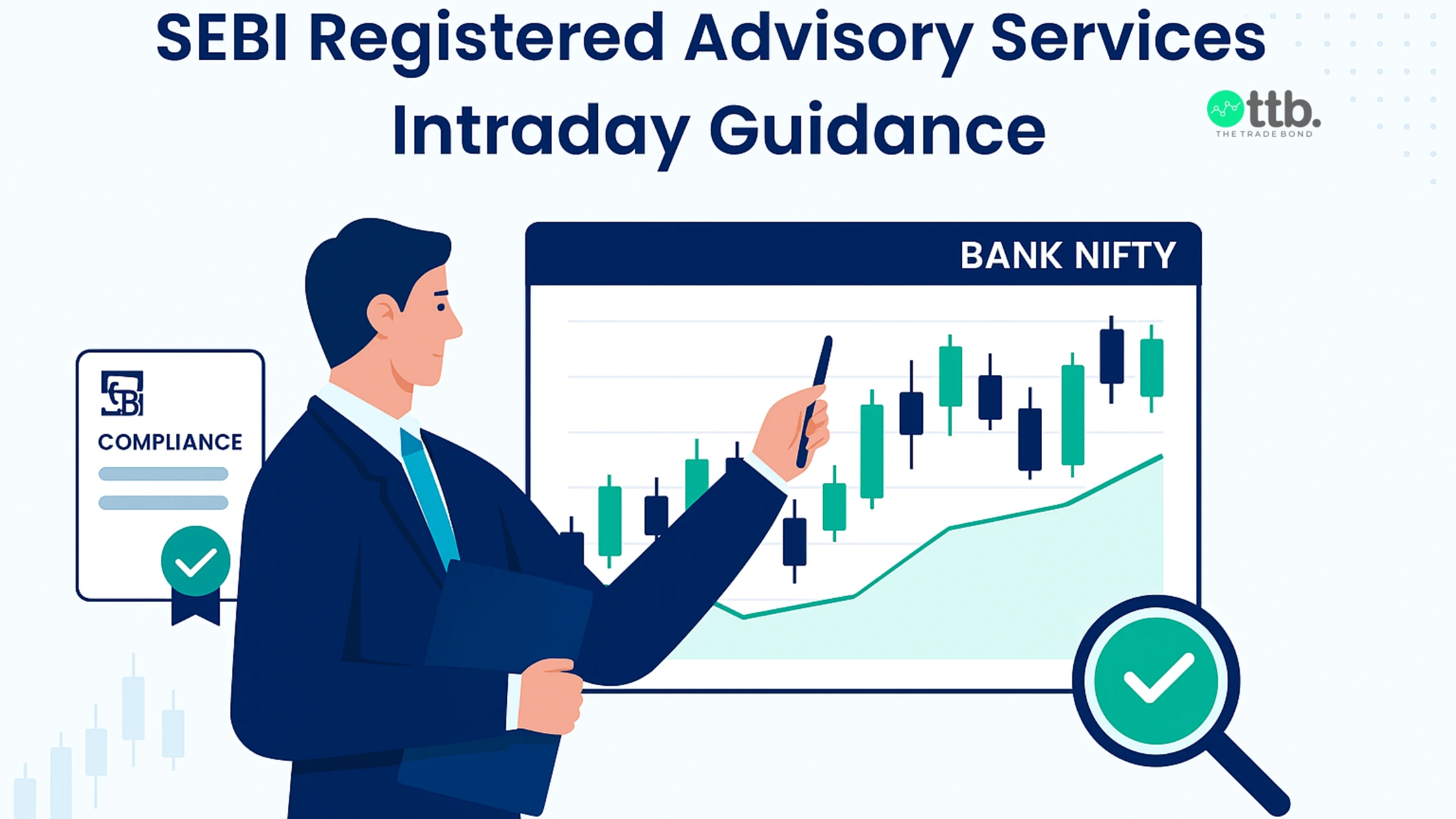 SEBI Registered Advisory Services for Intraday Guidance shown with charts and advisors