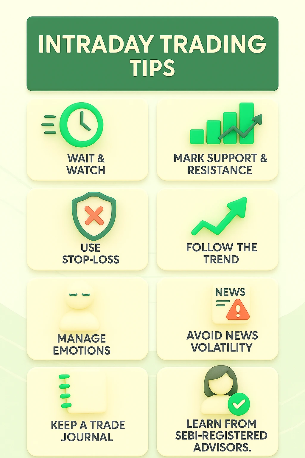 Trader analyzing charts showing top 10 intraday trading tips for daily success