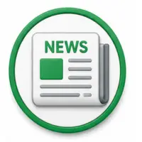 3D newspaper icon representing stock market news and updates from an option tips provider