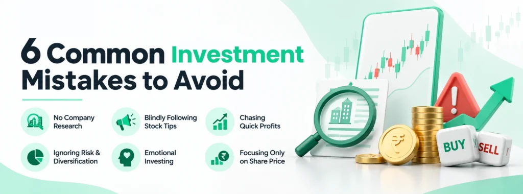 Top 6 Common Stock Market Investment Mistakes Beginners Should Avoid